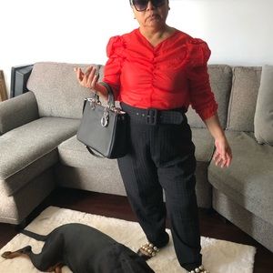 Gorgeous ruched organza shirt